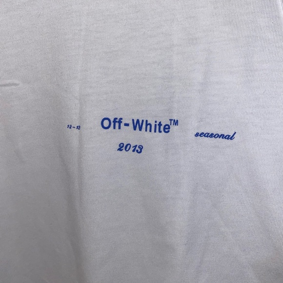 NWT Off White Shirt w/ Embroidered Logo - Picture 4 of 8